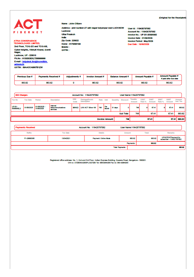  Minol USA business utility bill 
